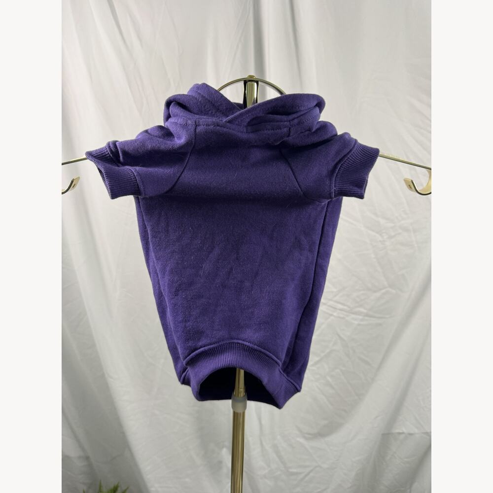 Zack & Zoey Purple Fleece Dog Hoodie Size Medium Cozy Warm Winter Pet Sweatshirt